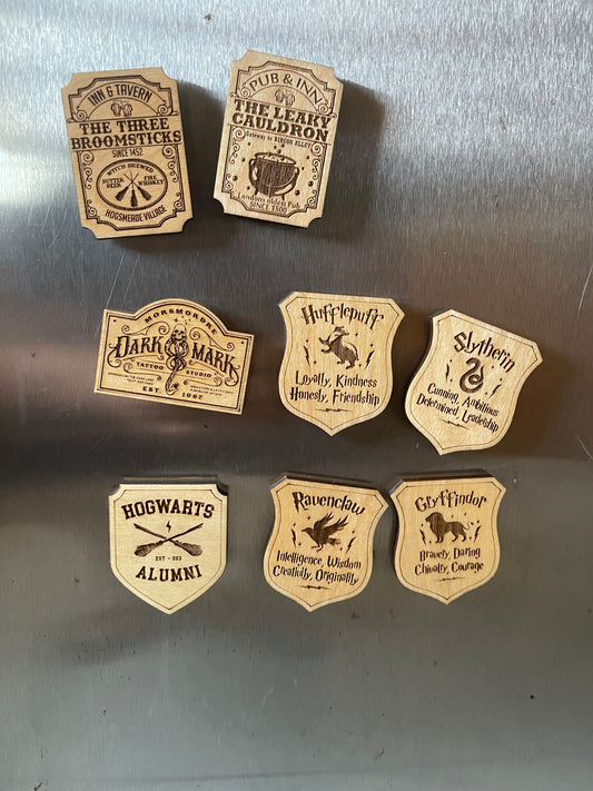 Wizarding World fridge magnets