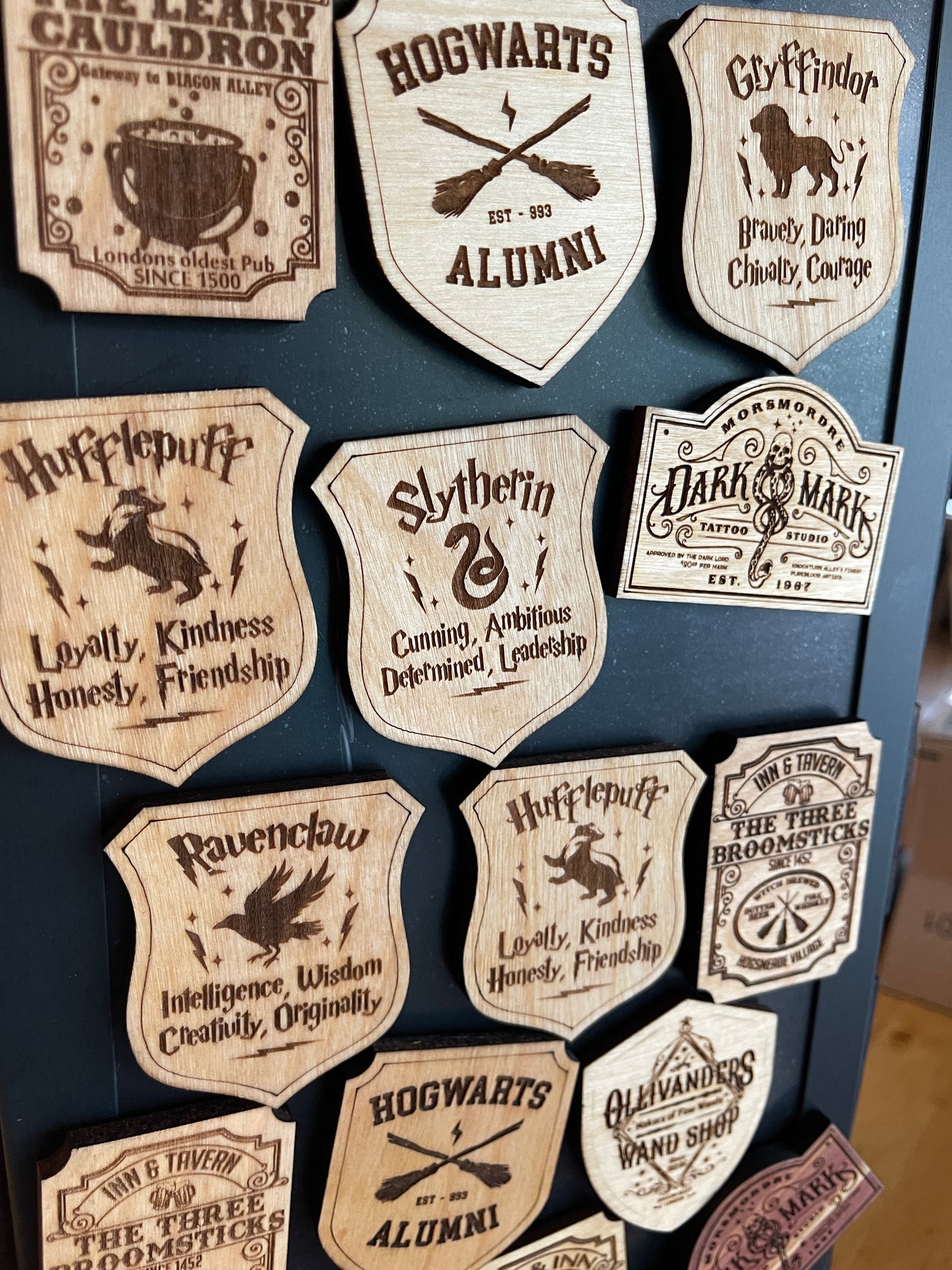 Wizarding World fridge magnets