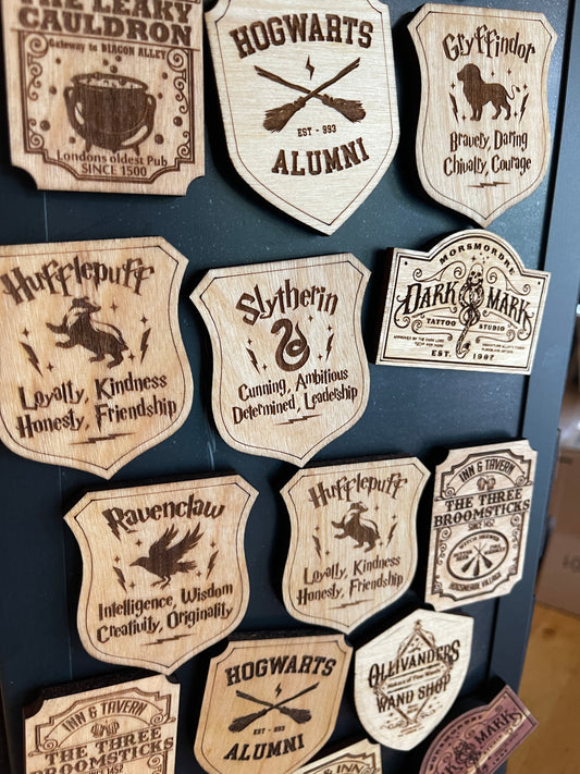 Wizarding World fridge magnets