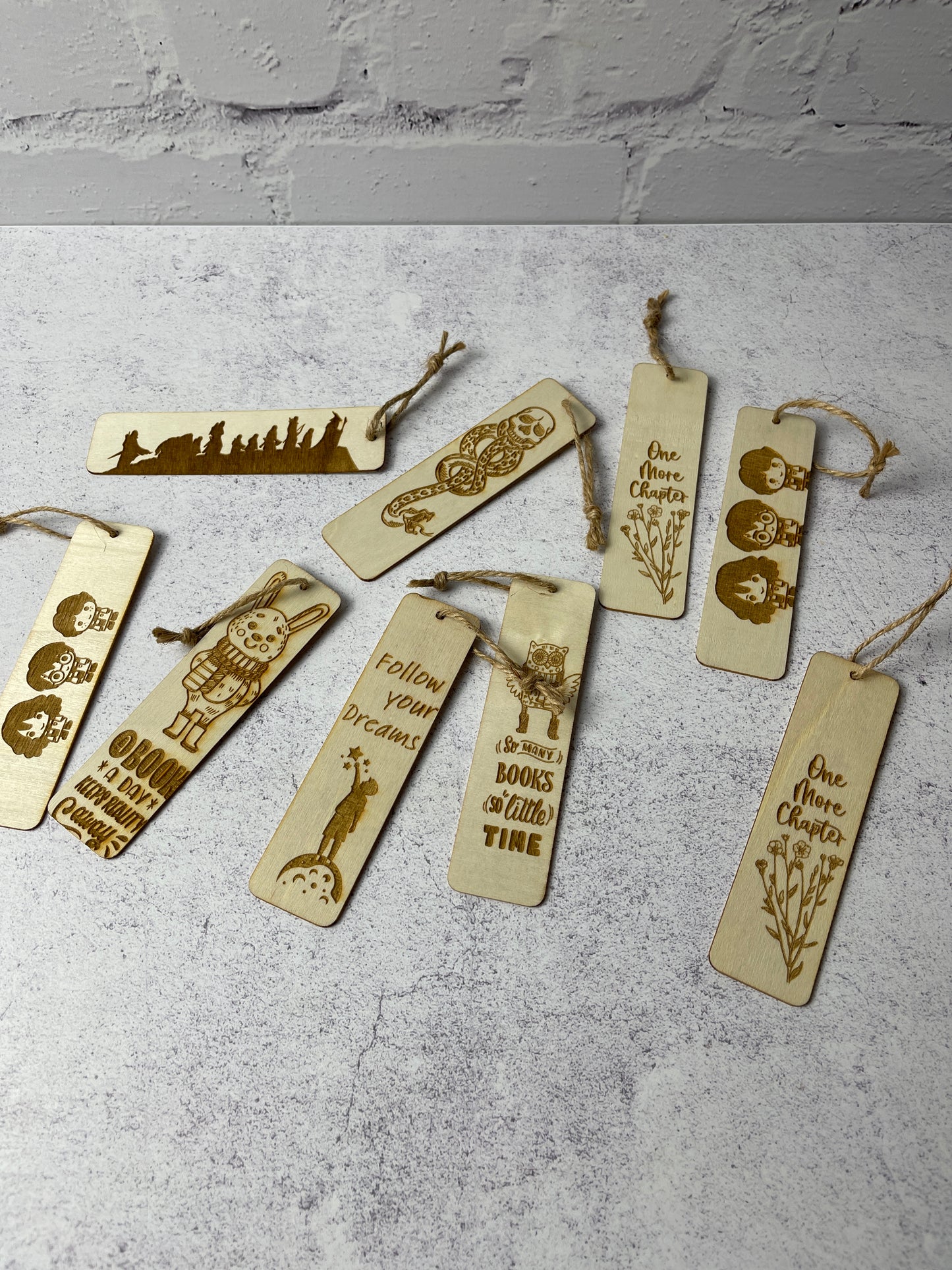Wooden bookmarks