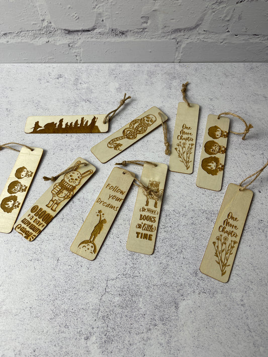 Wooden bookmarks