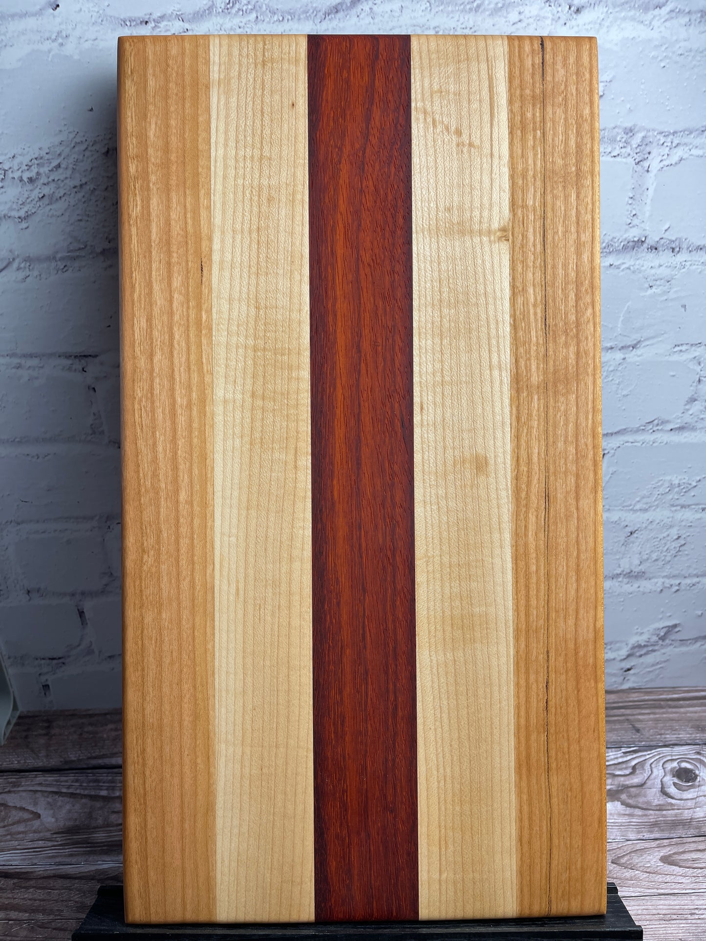 Cutting board - cherry, maple with padouk center