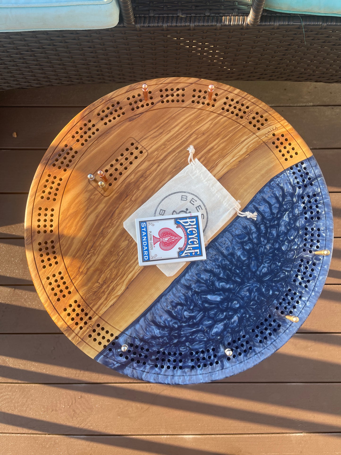 Table Cribbage Board #1