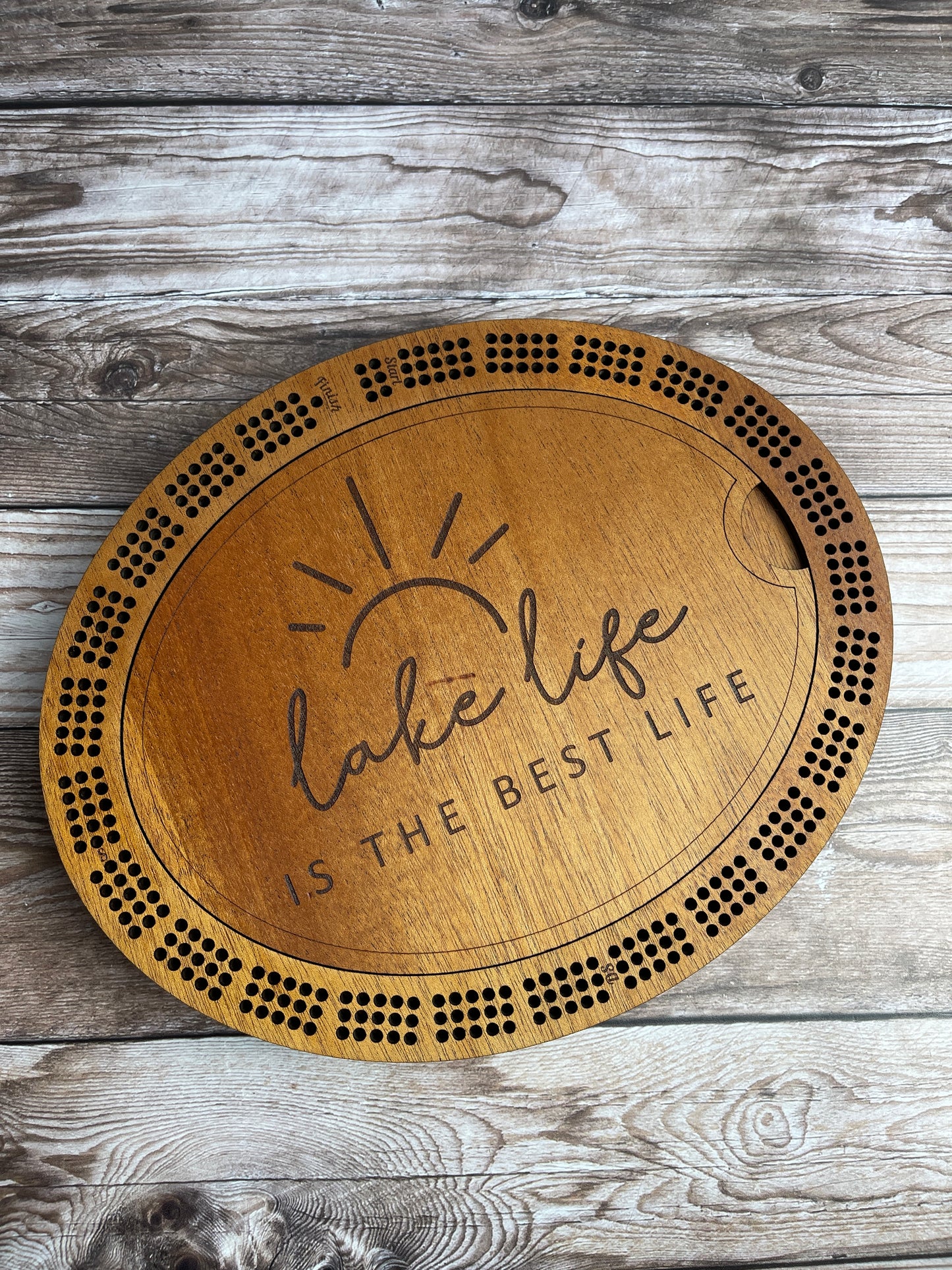 Oval Cribbage Board