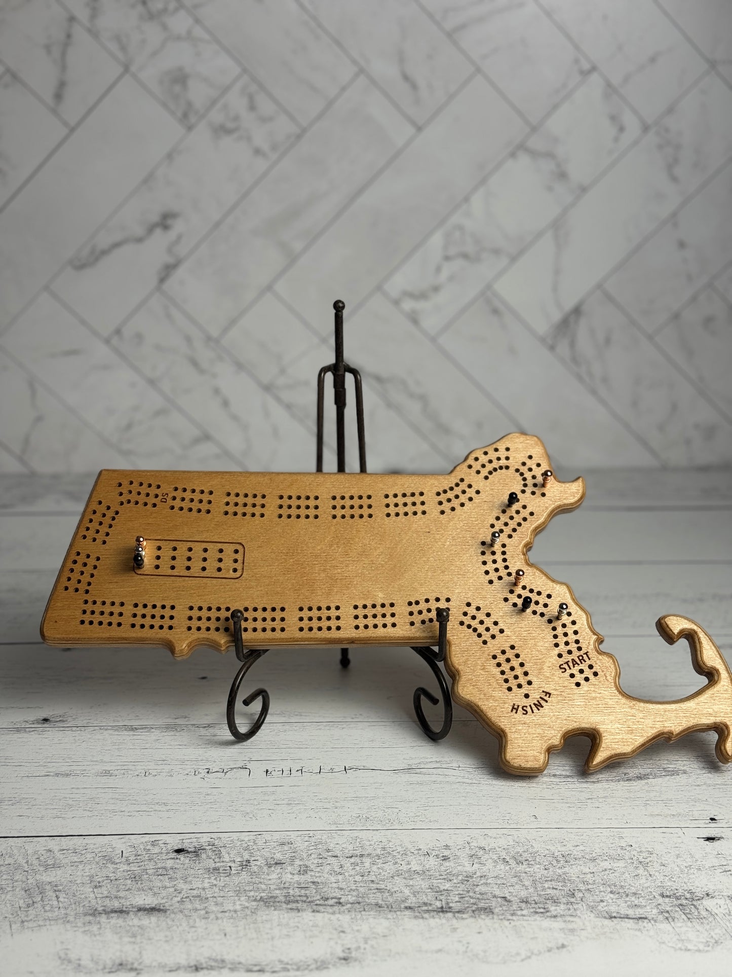 Cribbage: Massachusetts Shaped Board