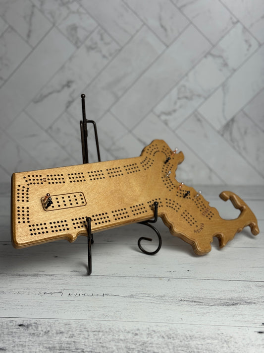 Cribbage: Massachusetts Shaped Board