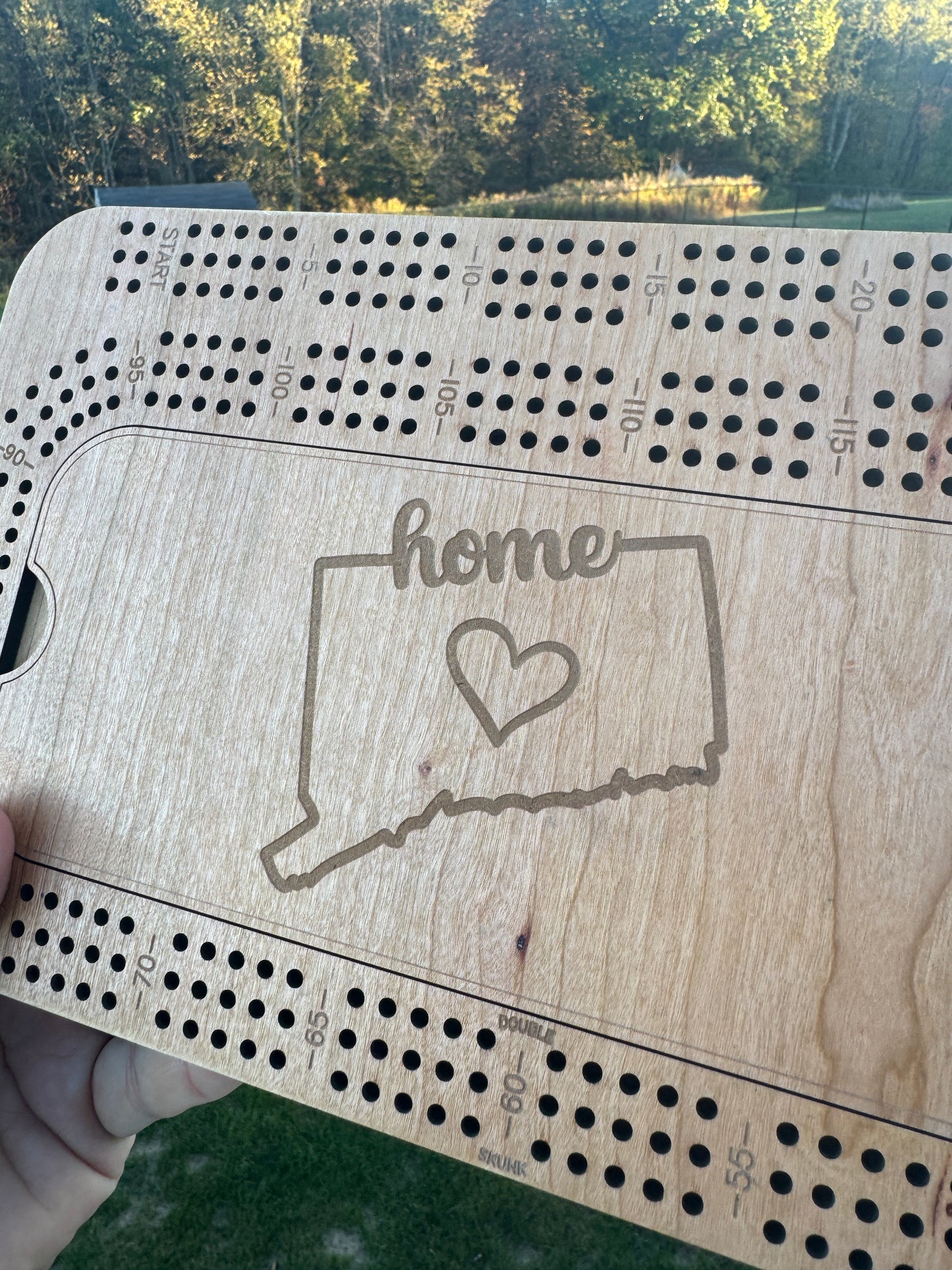 Cribbage: Connecticut Home Rectangle Board