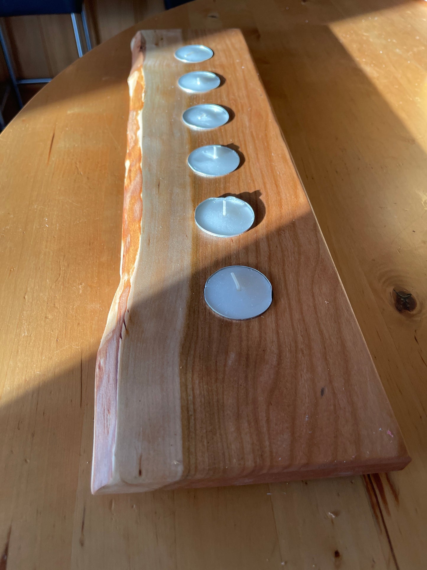Rustic tea light holders