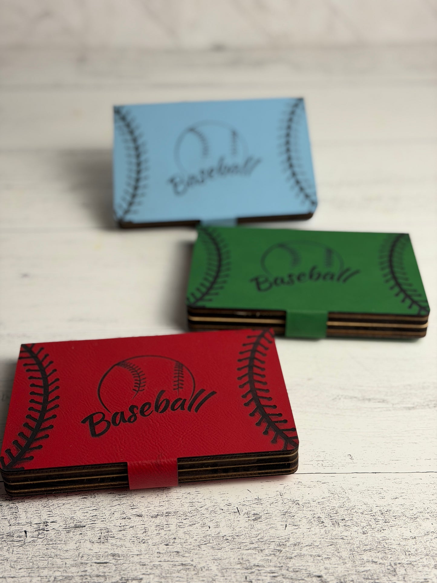 Dice Baseball Game – Maple & Leatherette Folding Dice Game with Metal Pegs