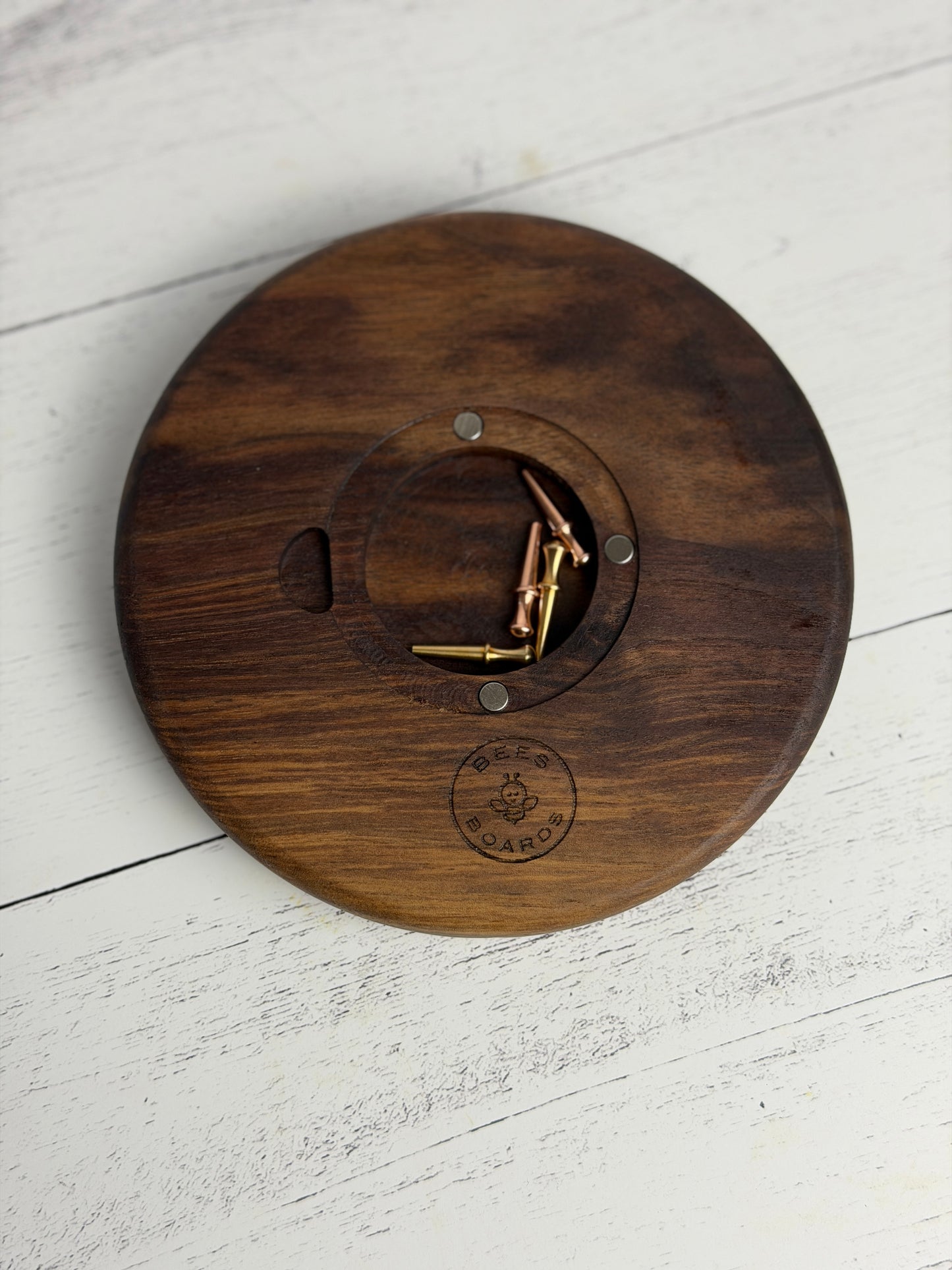 Cribbage: Mini Round Hardwood, Anchor, 2 Track