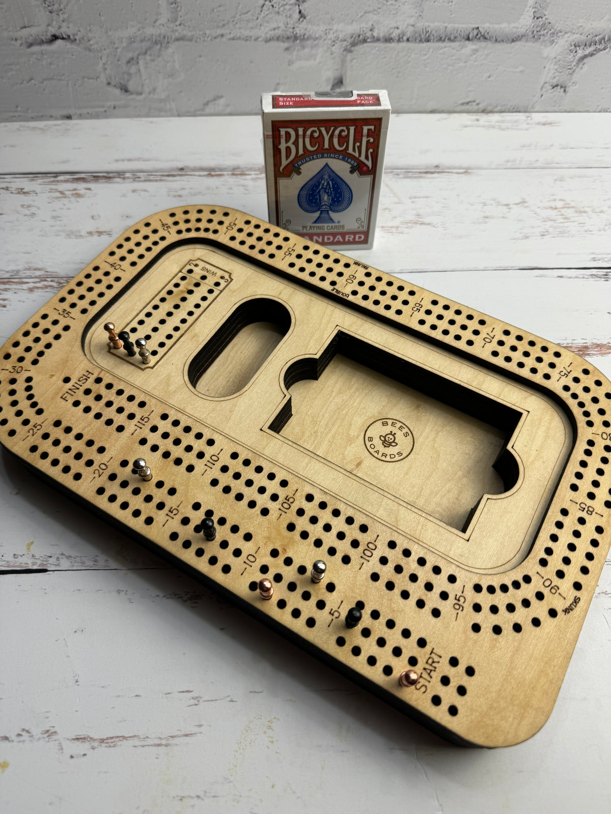 Cribbage Bioard Cribbage: Card Suits – Bees Boards MA