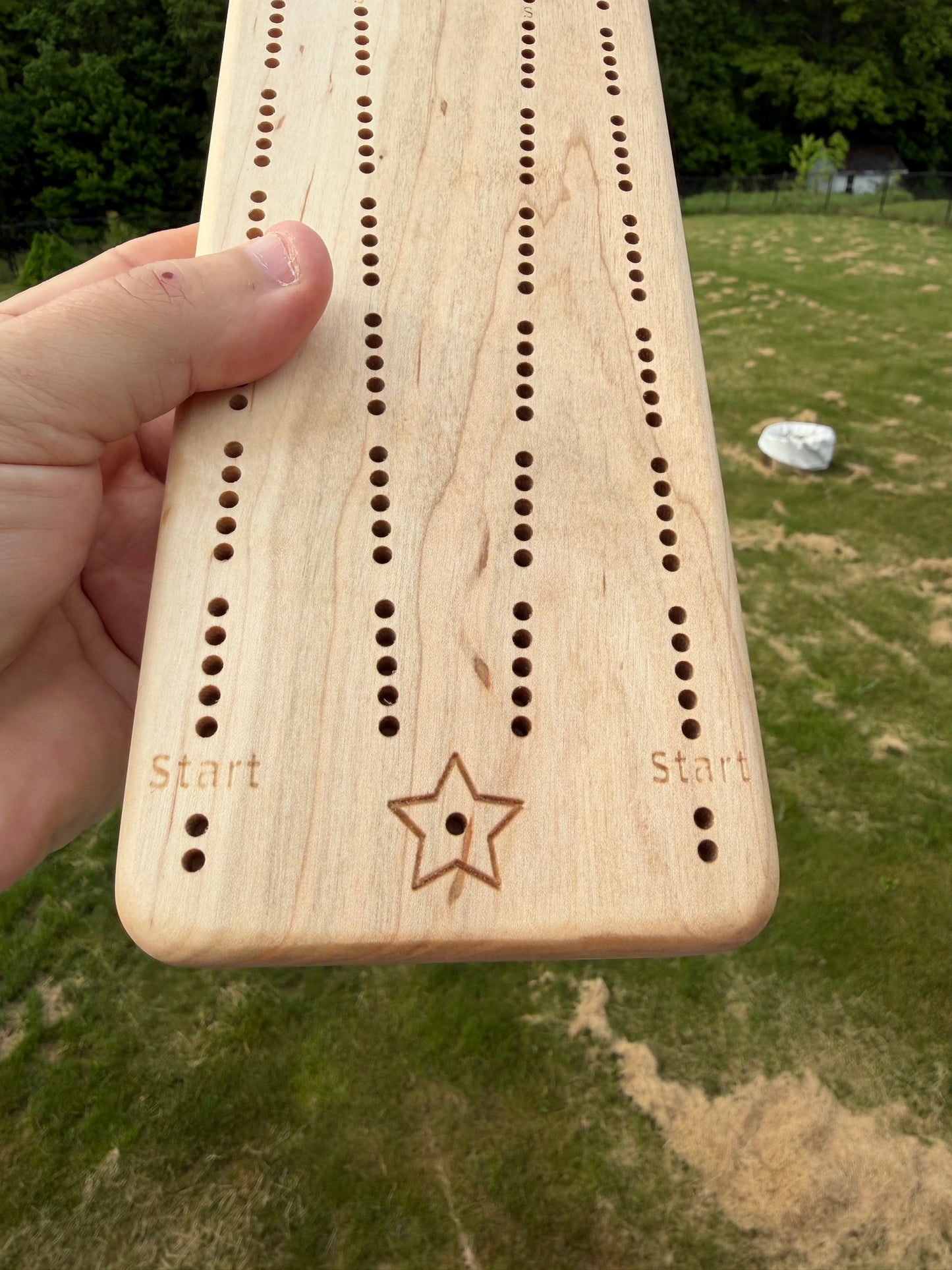 Cribbage: Solid Maple Competition Board