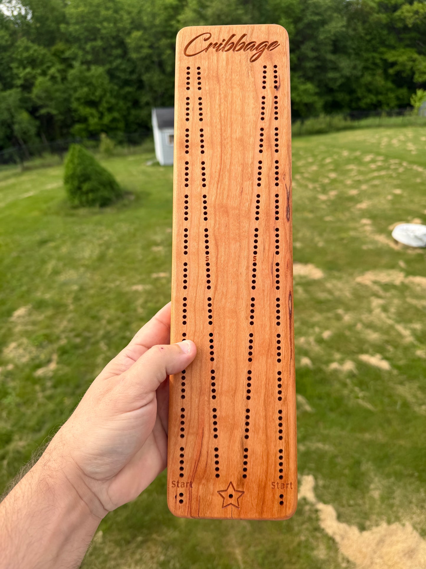 Cribbage: Solid Cherry Competition Board