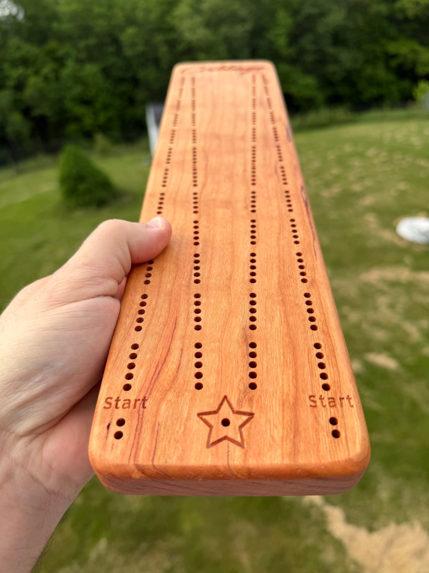 Cribbage: Solid Cherry Competition Board