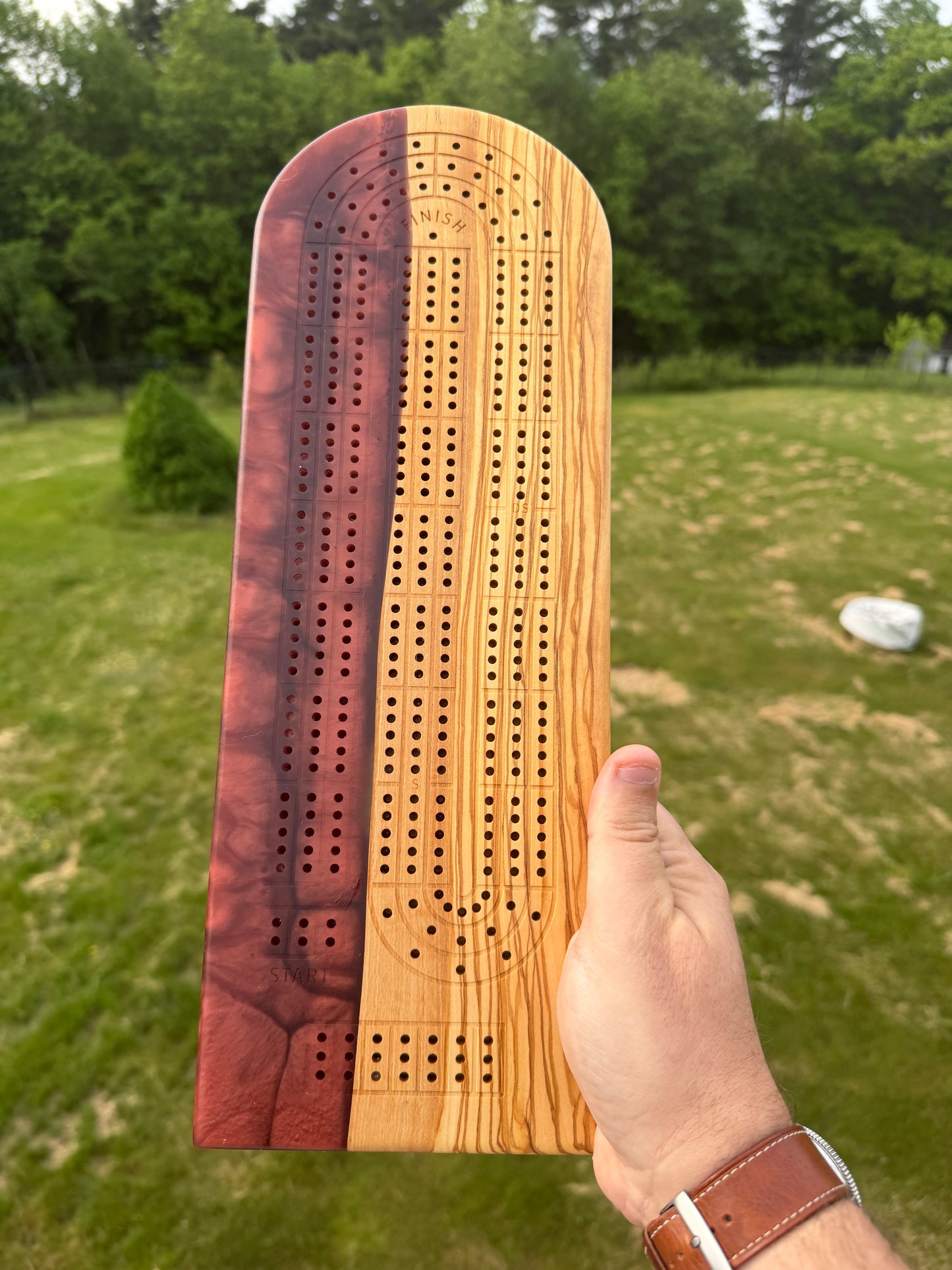 Large Cribbage Board #28