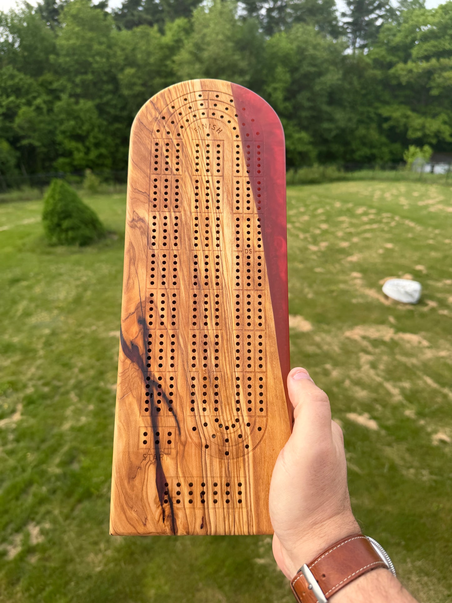 Large Cribbage Board #29
