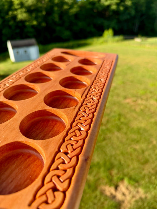 Hardwood Mancala Board (Celtic series)