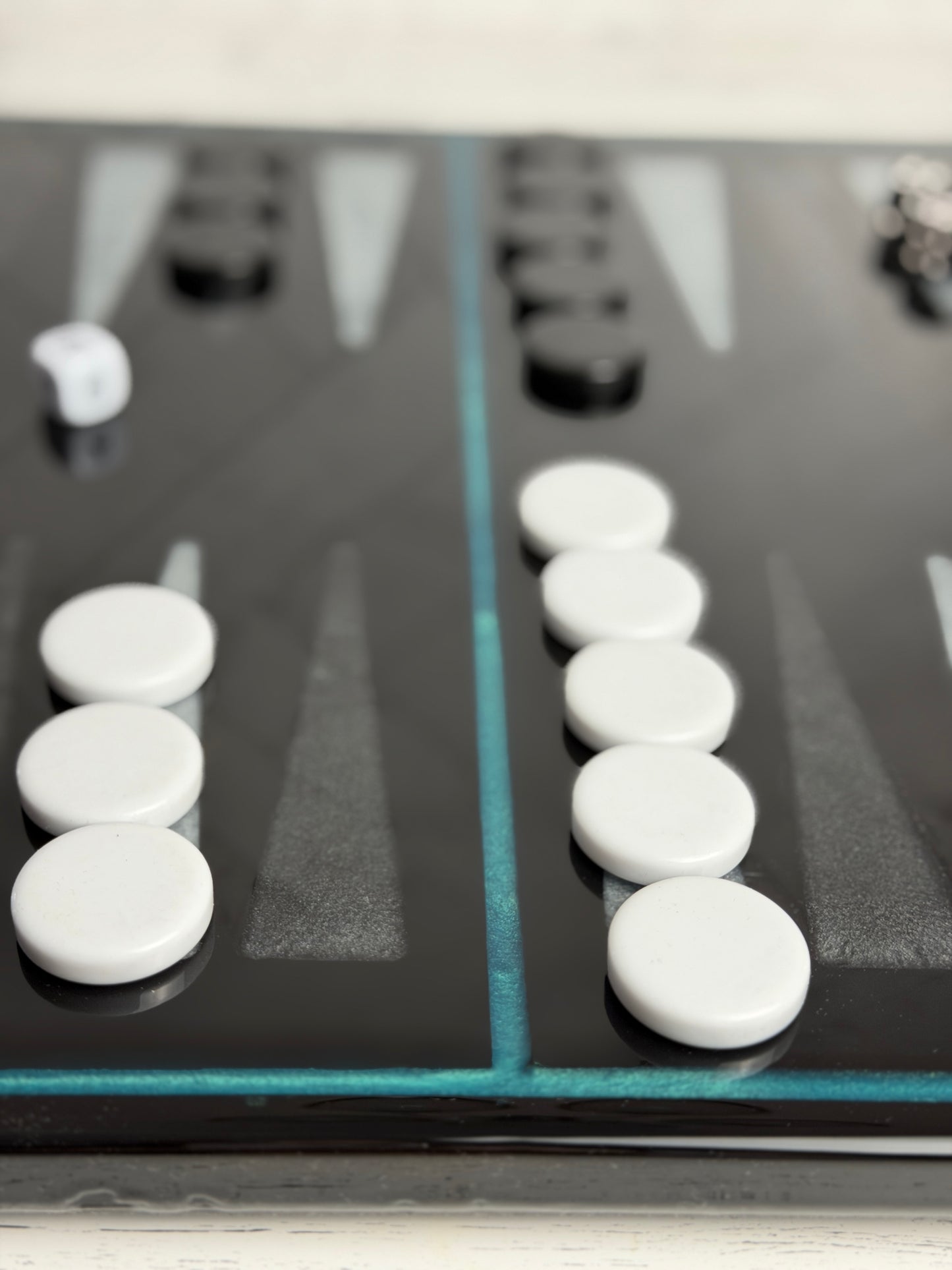 Backgammon - Custom Table top resin and wood