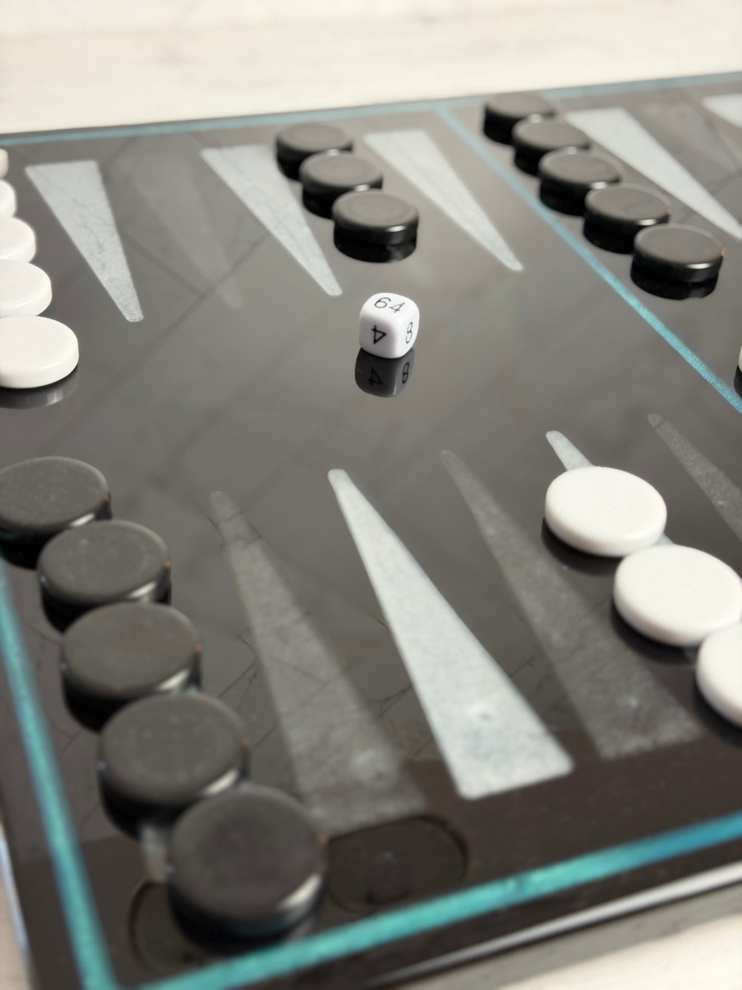 Backgammon - Custom Table top resin and wood