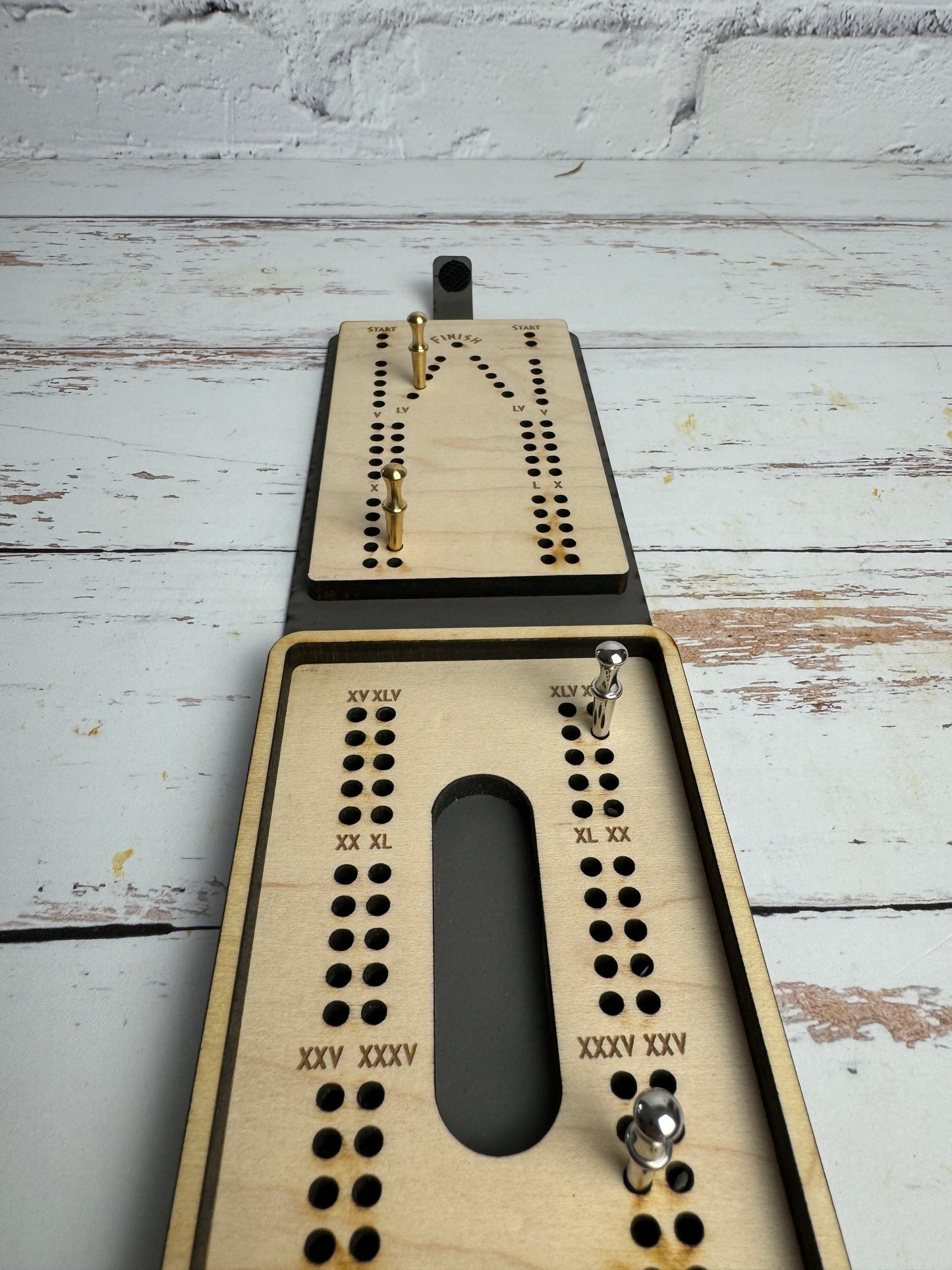 Folding Cribbage Board - Dolphins