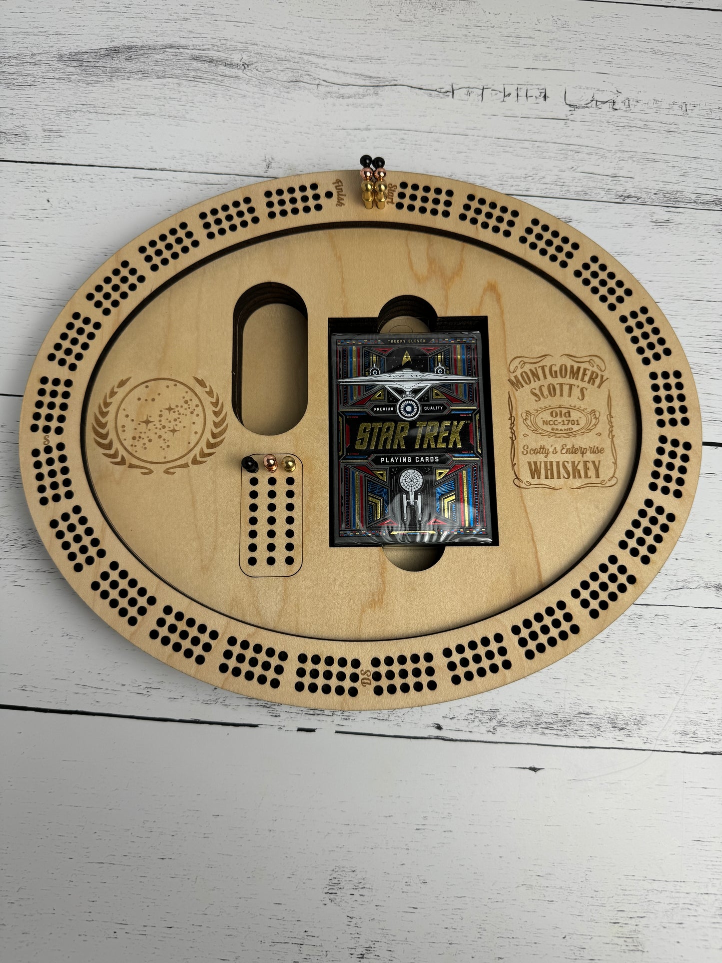 Enterprise Cribbage Board