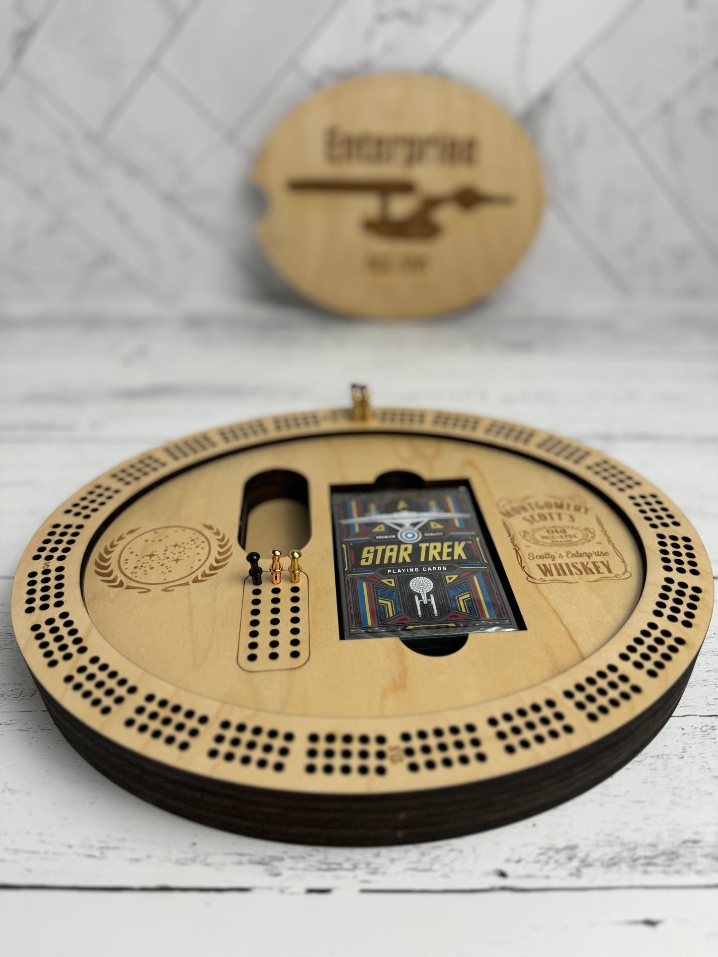 Enterprise Cribbage Board