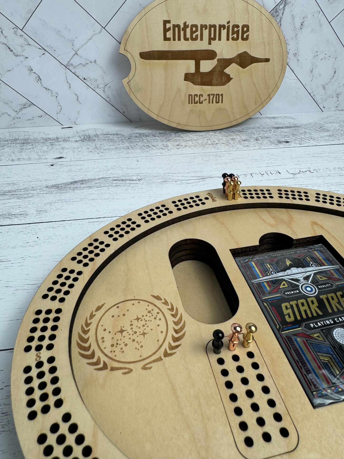 Enterprise Cribbage Board