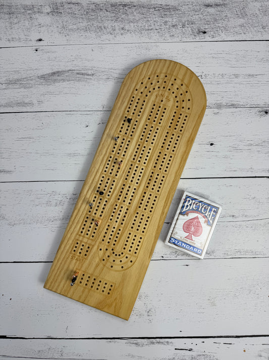Solid Maple Cribbage Board