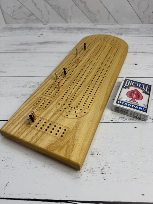 Solid Maple Cribbage Board