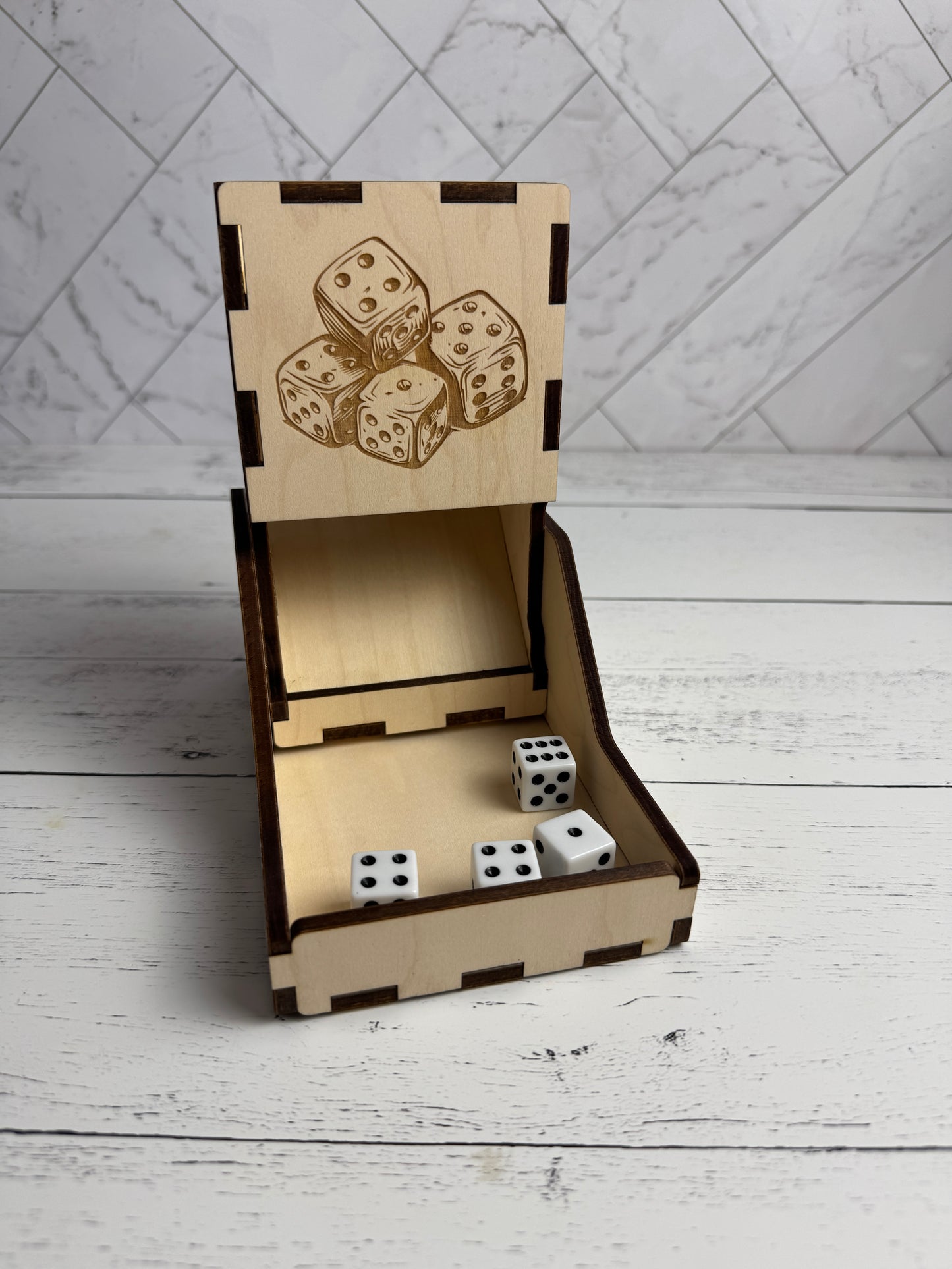 Folding Dice Tower