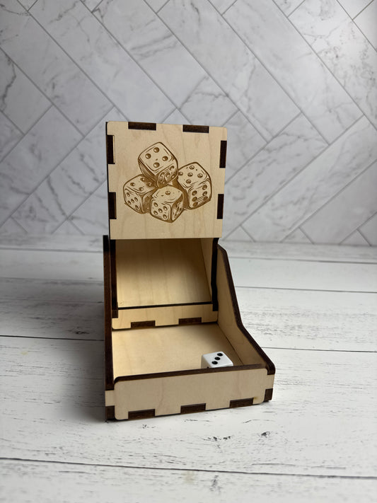 Folding Dice Tower