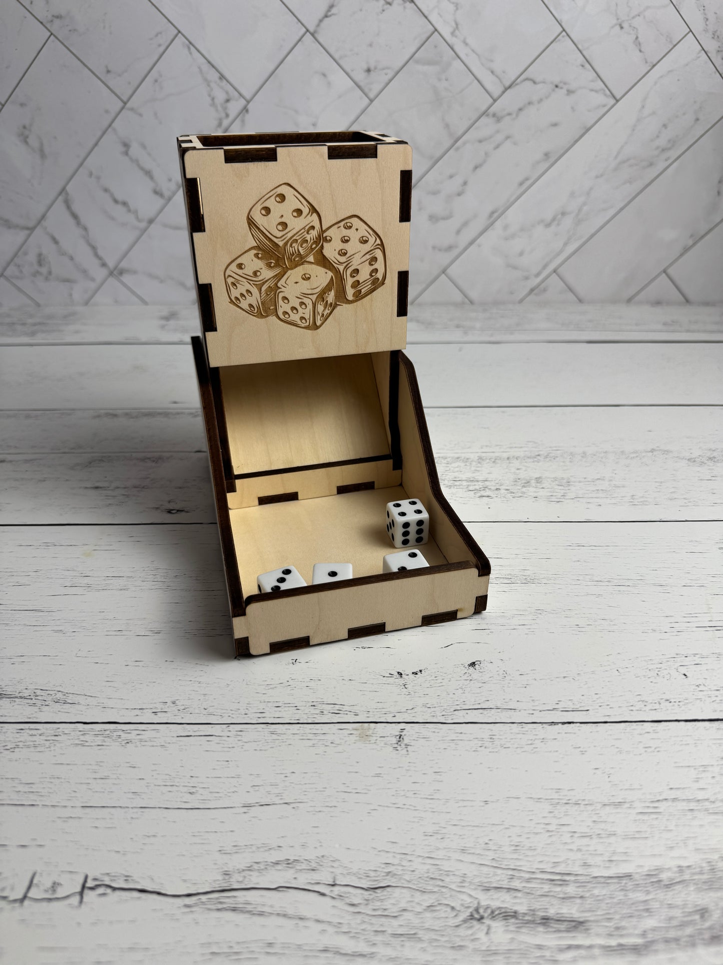 Folding Dice Tower