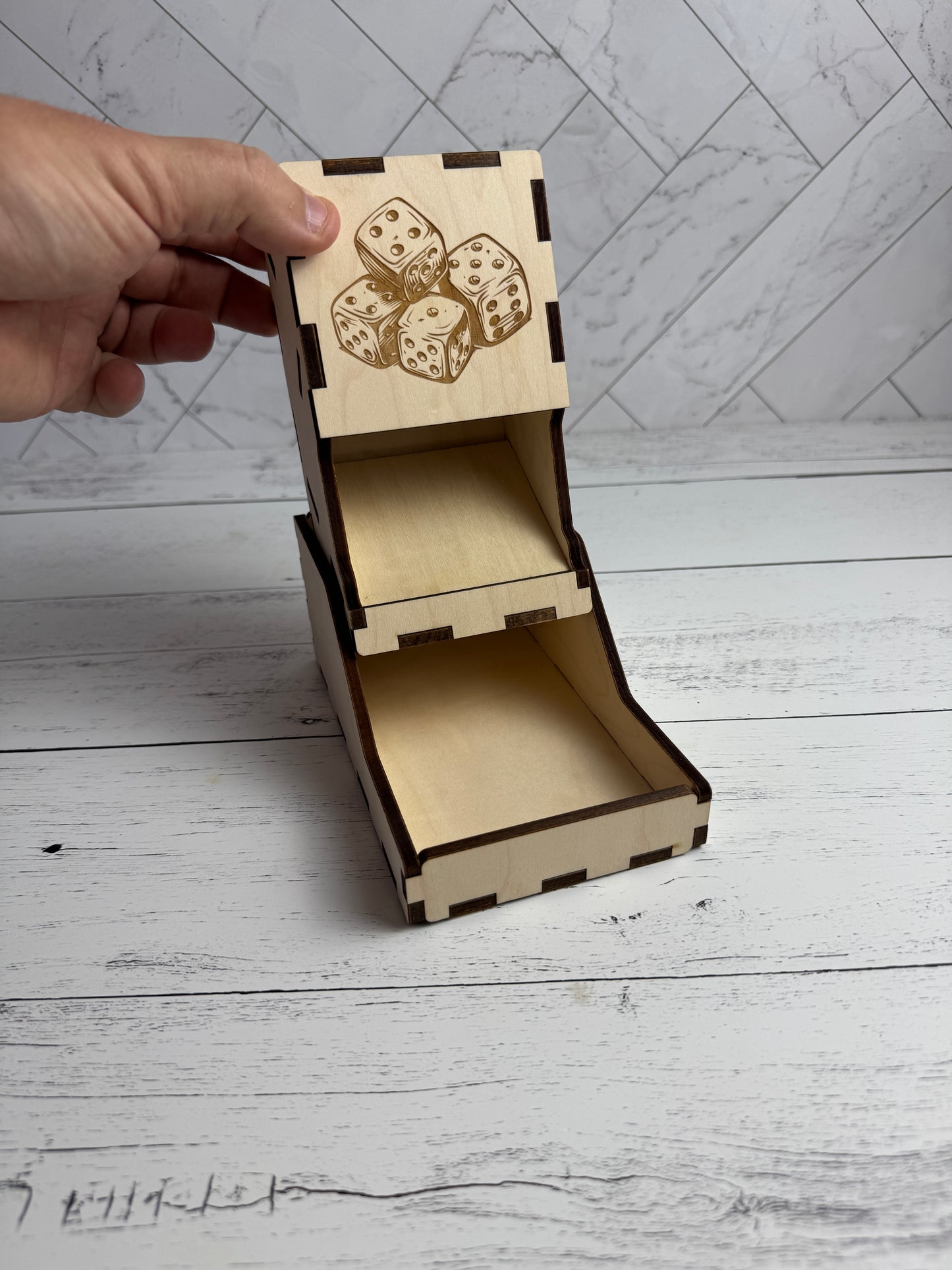 Folding Dice Tower