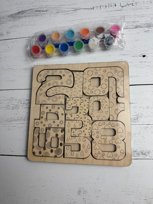 Kids' Wooden Adventure Puzzle - Learning Numbers