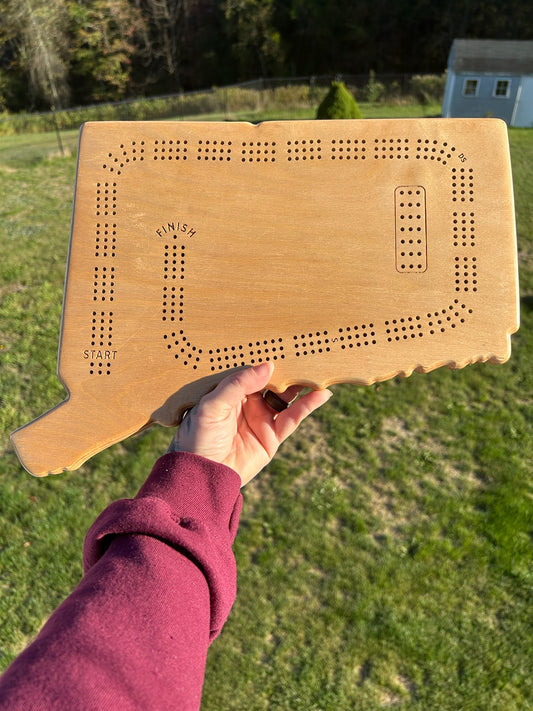Cribbage: Connecticut Shaped Board