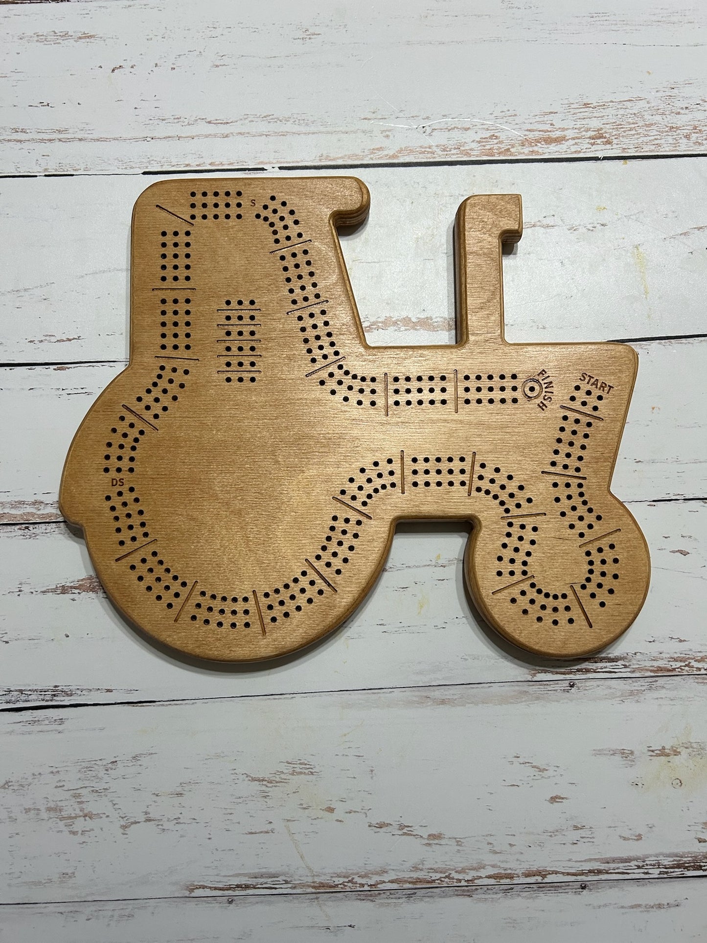 Cribbage: Tractor Cribbage Board – Handcrafted Tractor Game