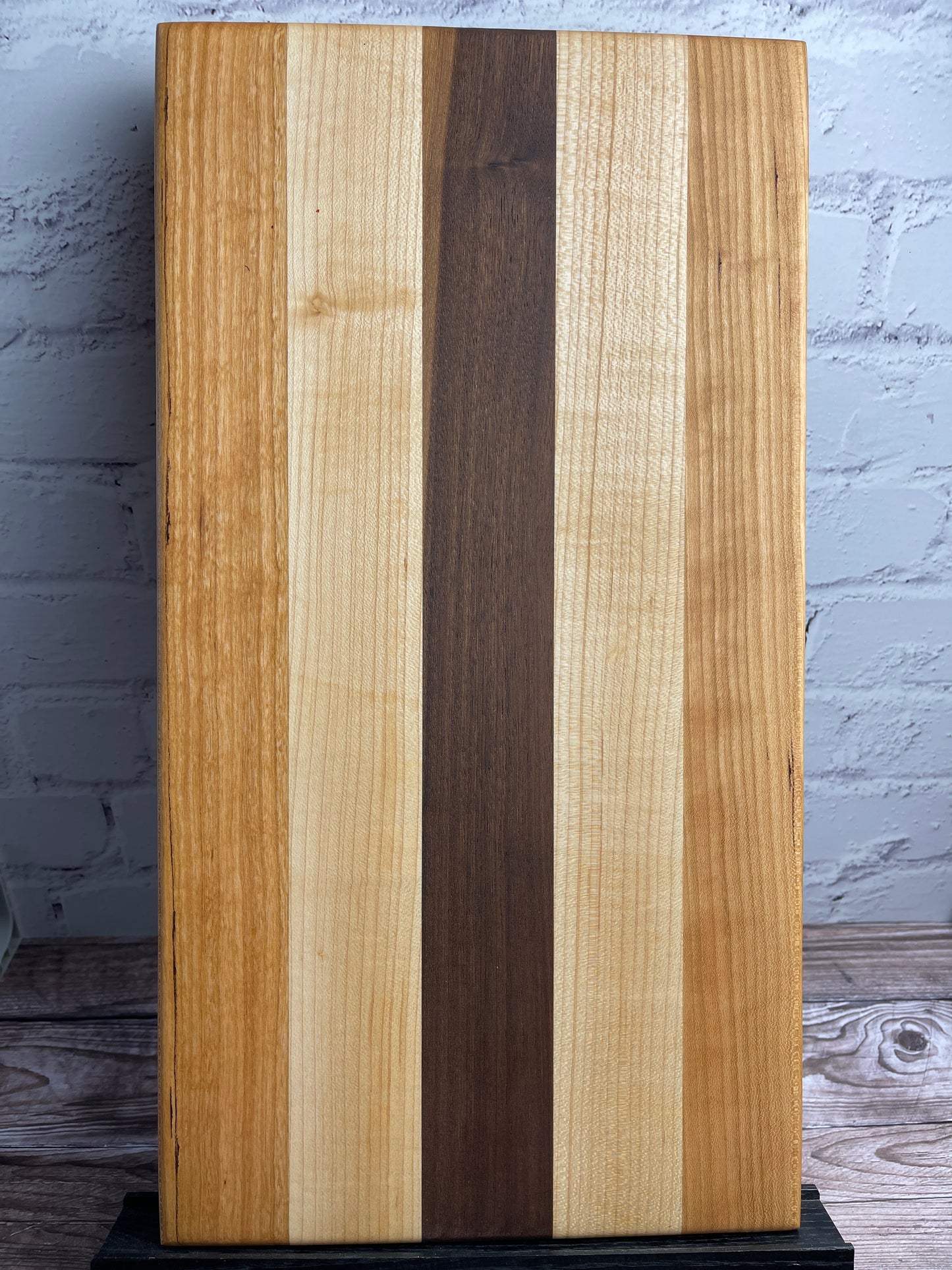 Cutting board - cherry, maple with walnut center