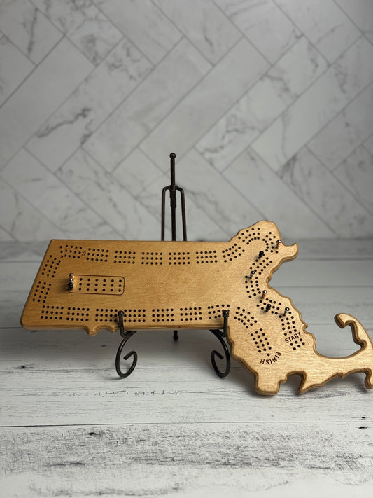 Cribbage: Massachusetts Shaped Board