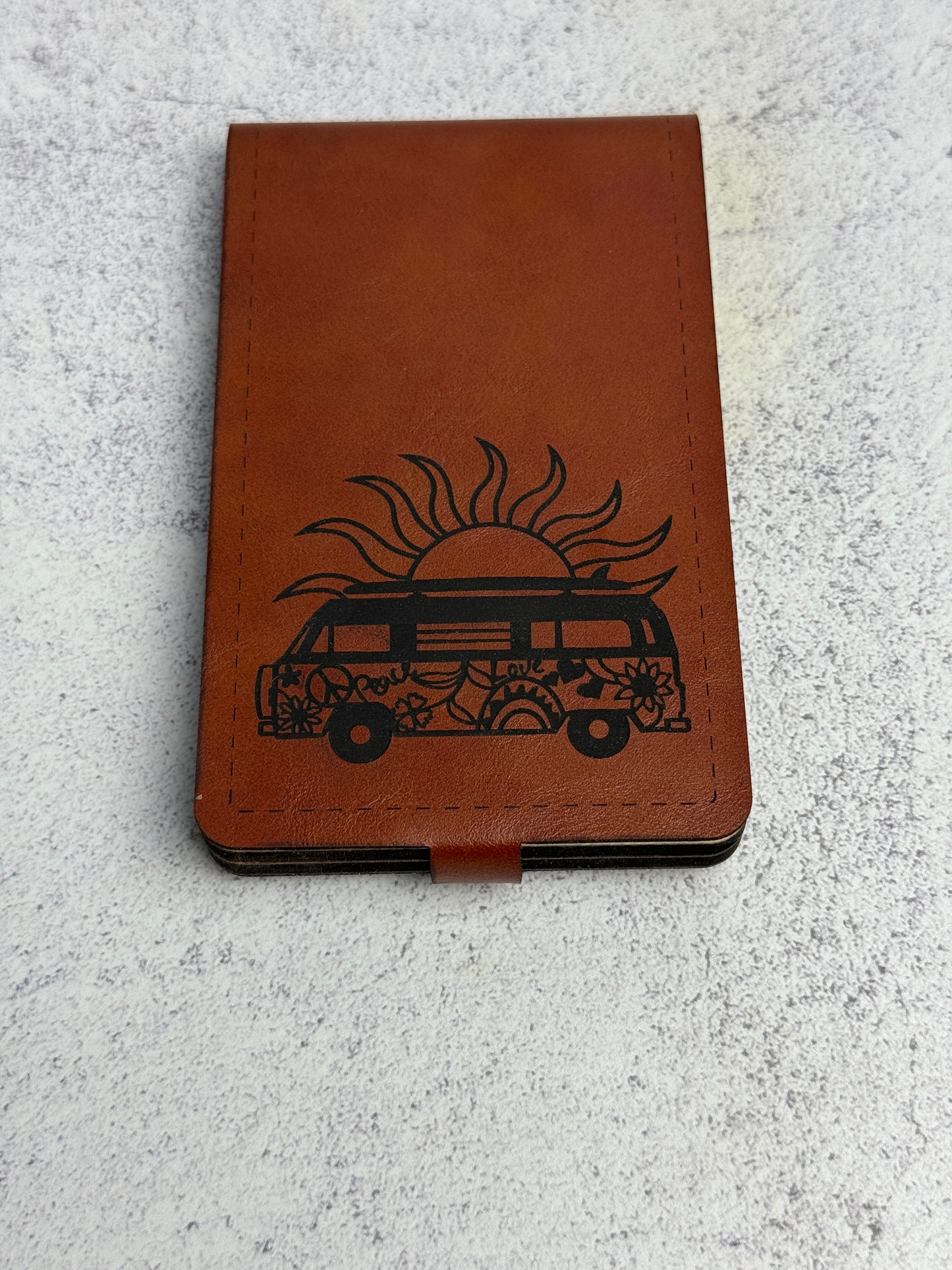 Folding Cribbage Board - Vintage Bus