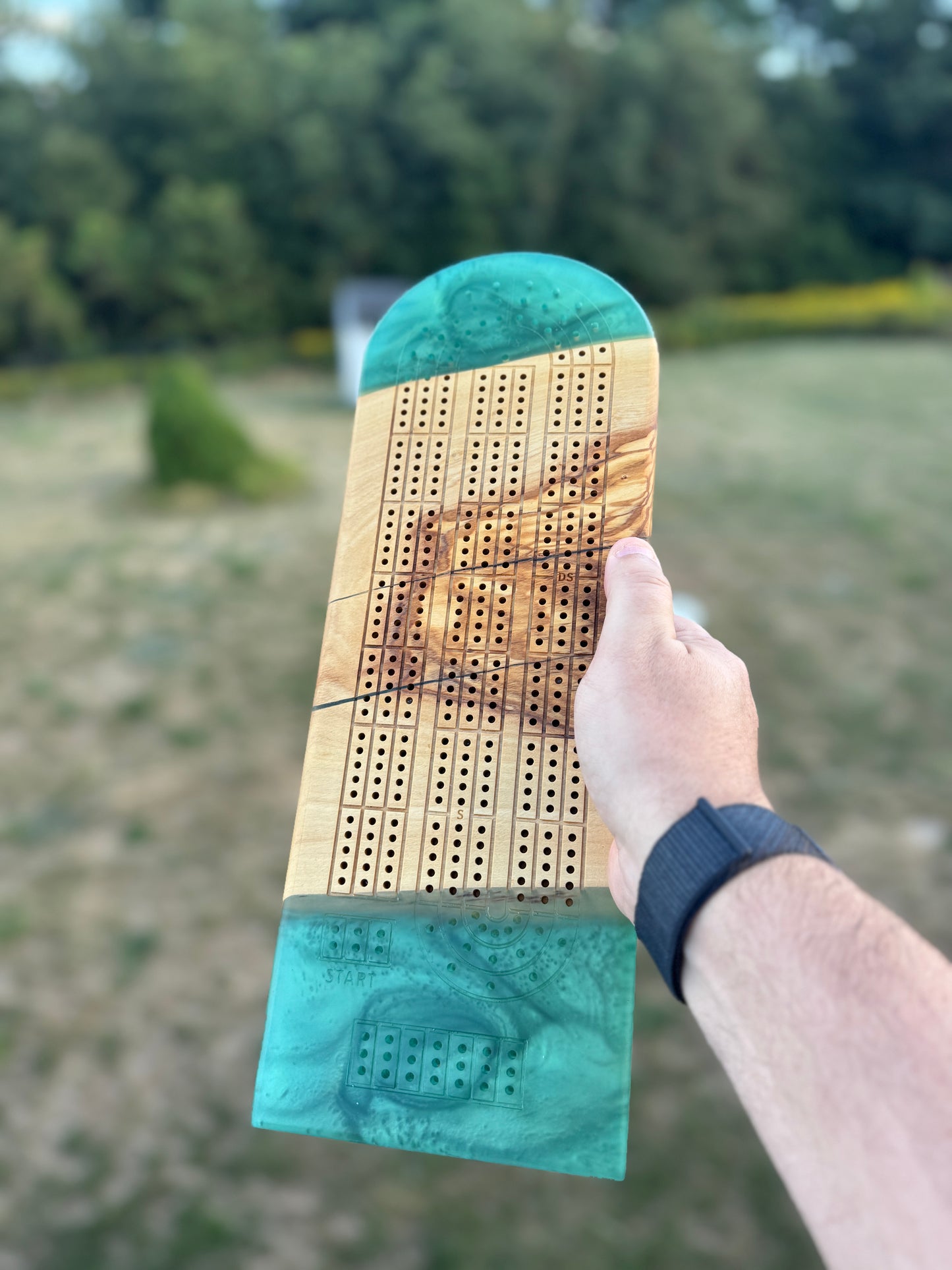 Large Cribbage Board #23