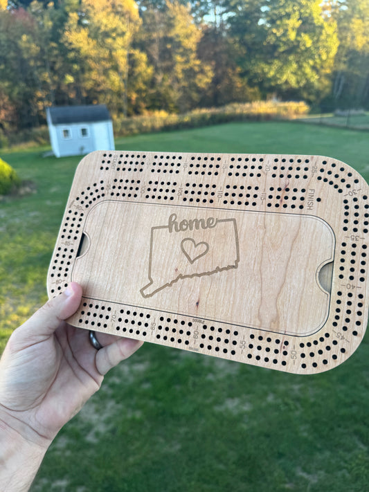 Cribbage: Connecticut Home Rectangle Board