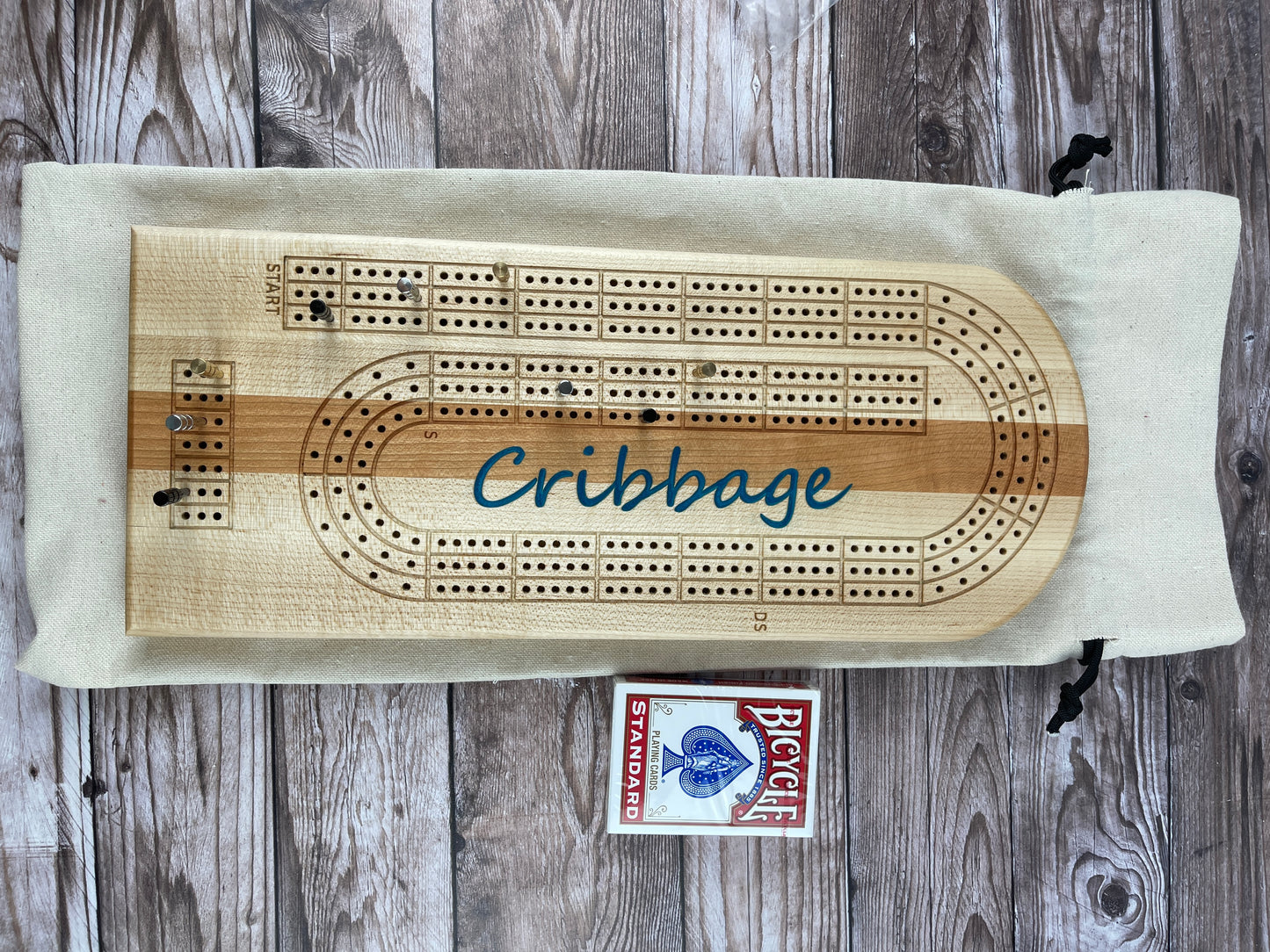 Custom Hardwood Cribbage Board - Designed to your specification